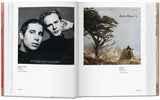 Double-page spread featuring two vinyl albums by Simon & Garfunkel, and Joan Baez