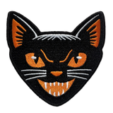 Black Cat Embroidered Patch
