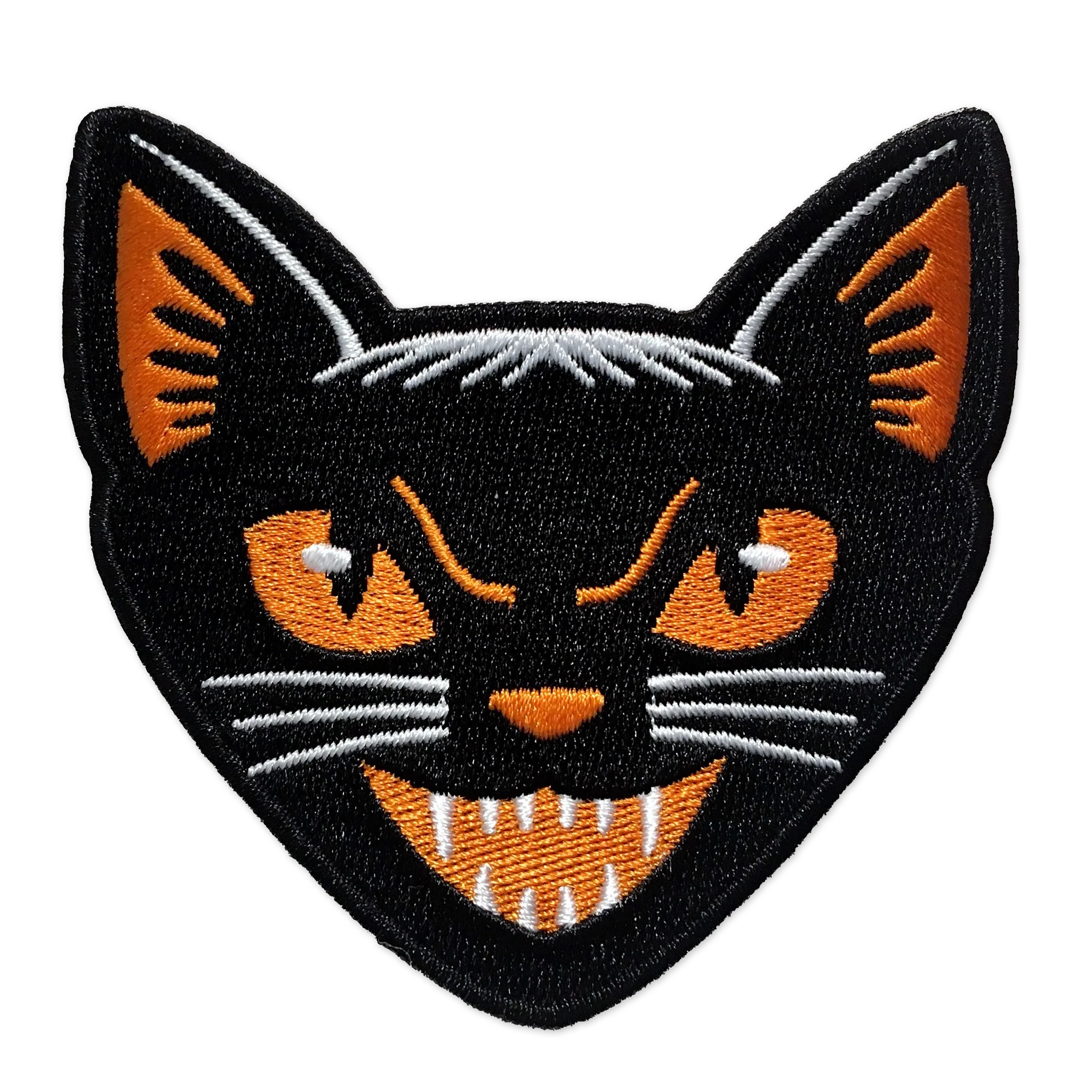 Black Cat Embroidered Patch