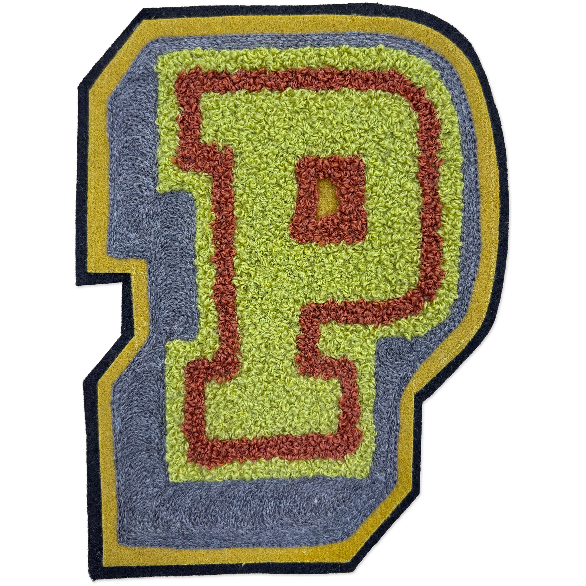 Block Letter P Chainstitch Patch