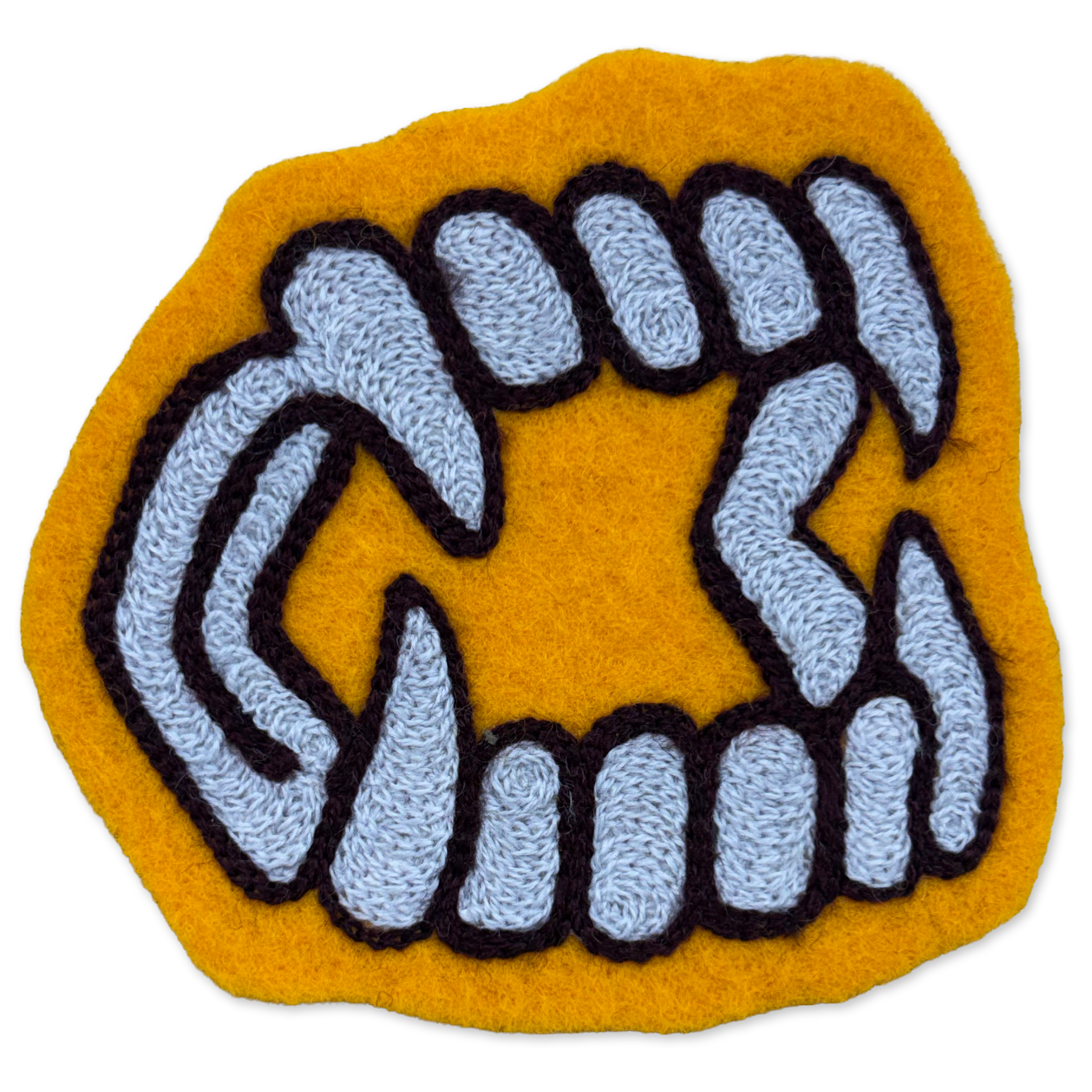 Fangs Chainstitch Patch