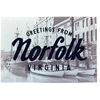 Greetings from Norfolk Screenprinted Postcard