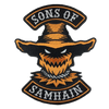Sons of Samhain Scarecrow Halloween Biker Embroidered Patch