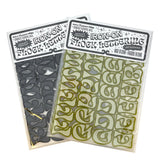 Eckmannpsych font flocked iron-on letters