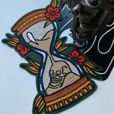 Times Up!- Chainstitch patch