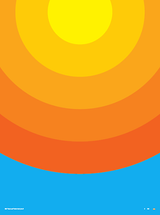 Thick Lines - Sunrays - Poster