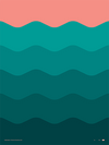 Thick Lines - Water - Poster