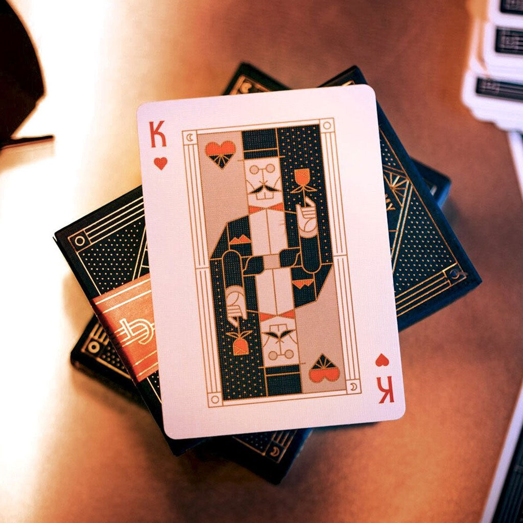 King of Hearts with an Art Deco design.