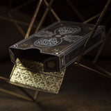 Empty tuck box, showing intricate design