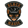 Black Magic Cat Halloween Biker Embroidered Patch