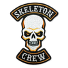 Skeleton Crew Skull Halloween Biker Embroidered Patch