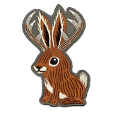 Cute Jackalope Embroidered Patch