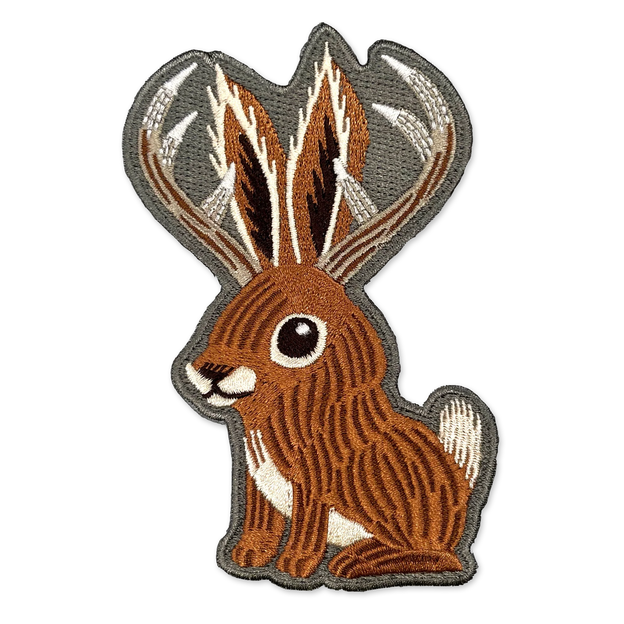Cute Jackalope Embroidered Patch
