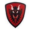 Krampus Heraldic Shield Embroidered Patch