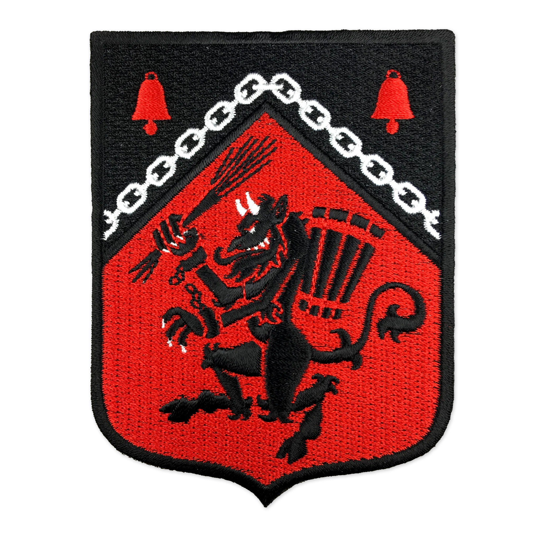 Krampus Rampant Heraldic Shield Embroidered Patch