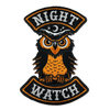 Night Watch Owl Halloween Biker Embroidered Patch