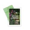 Wax melts packaging with 'The Walled Garden' design on a white background