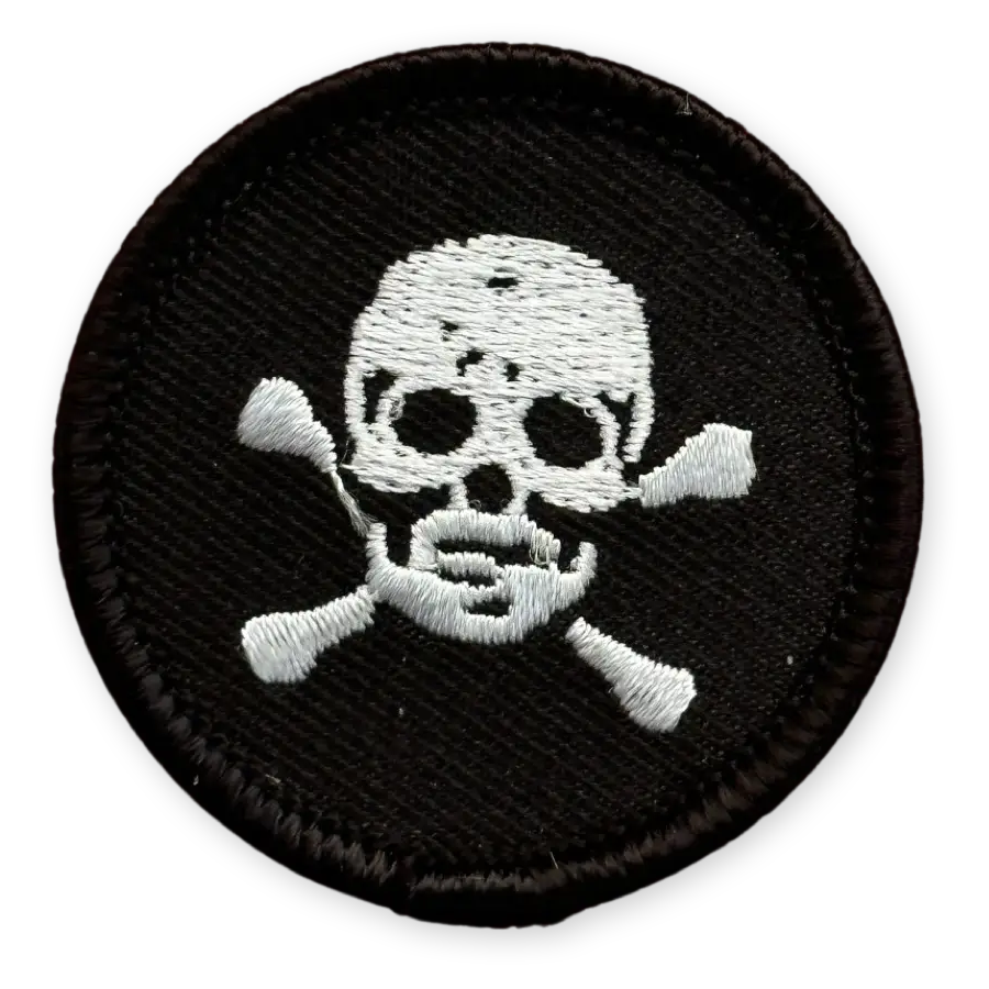 Skull & Crossbones Embroidered Patch