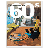 Colorful book cover with "All-American Ads 60s" text