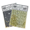 Eckmannpsych font flocked iron-on letters