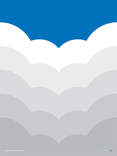 Thick Lines - Clouds Poster