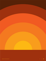 Thick Lines - Sundown - Poster