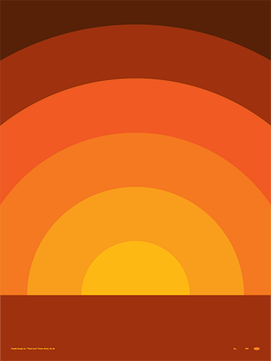 Thick Lines - Sundown - Poster