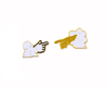 Holy Cursor Enamel Pin (set of 2)