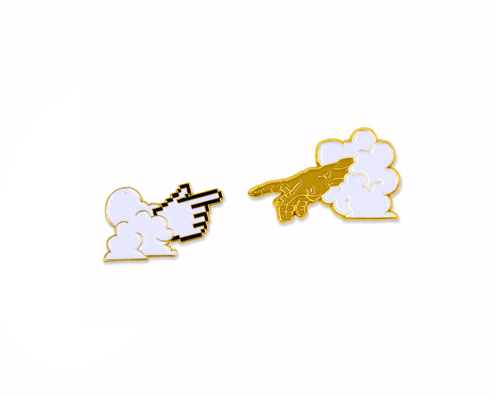 Holy Cursor Enamel Pin (set of 2)