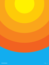 Thick Lines - Sunrays - Poster